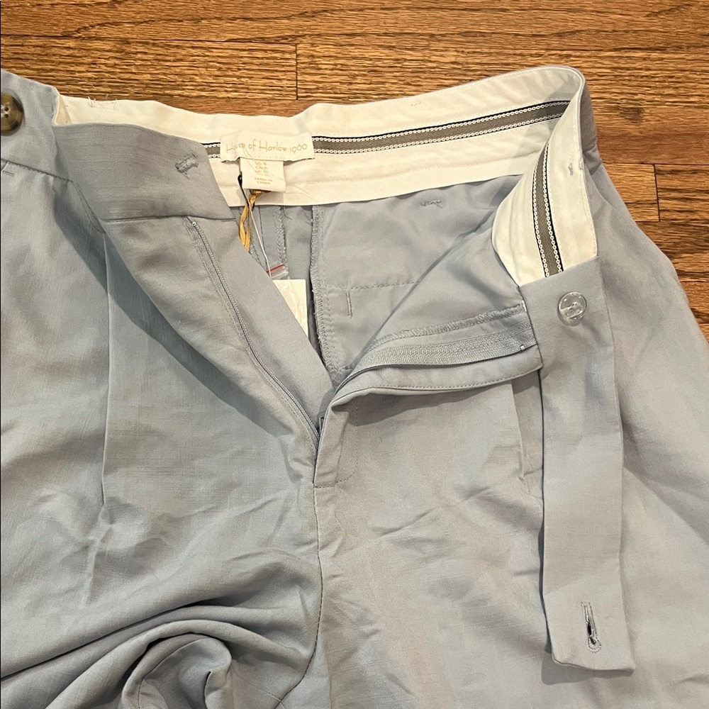 NWT House of Harlow Light Blue Wide-Leg Pants - Picture 3 of 6